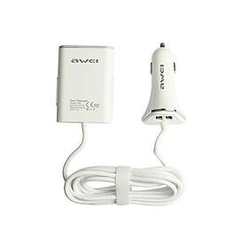 Awei C-400 AWE000076 4-Portti USB-A Autolaturi 2A
