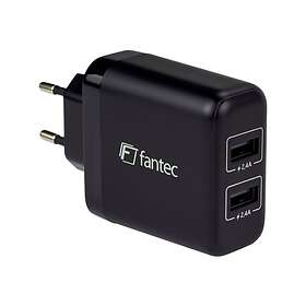 Fantec SC-A224 2478 Dobbelt USB Vægoplader 24W