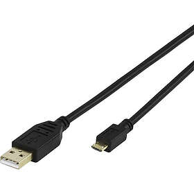 Vivanco VVITUSBAMICB10MK USB-A till Micro-USB USB 2.0 1m