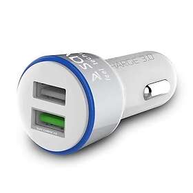 Savio SA-06/W Chargeur de voiture 2 ports USB QC 3.0