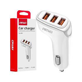 AMiO -03885 Autolaturi 3x USB 15.5W