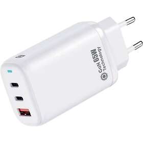 Quick Qg-311 Seinälaturi 1 USB-A- ja 2 USB-C-portilla