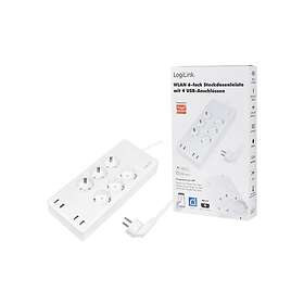 LogiLink SH0105 6-veis med USB Grenuttak 1.8m