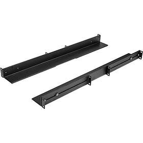 StarTech.com 1U Justerbara Rackskenor UNIRAILS1UB