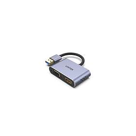 Unitek V1304A Näytönohjain 4-nastainen Mini-USB tyyppi A Uros HD-15 (VGA), HDMI 