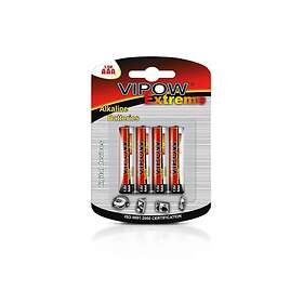 Vipow Extreme Alkaline AAA 4-pack