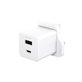 PanzerGlass Empower By Turbo EM51576 Dual USB-C + USB-A UK Plug Charger 35W