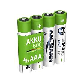 Ansmann Rechargeable USB-C Battery AAA 550mAh 4-pack
