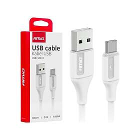 AMiO 5903293039175 USB-A til USB-C 3A 1.0 m