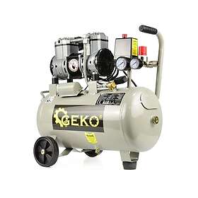 Geko 24L Oljefri Kompressor Med Dobbelt Stempler 980W