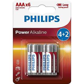 Philips Power Alkaline AAA 6-pack