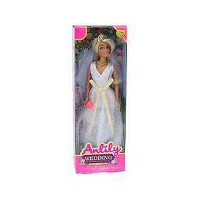 LEANToys Anlily Poupée de Mariage avec Bouquet Couronne Collier