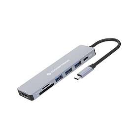 Conceptronic DONN19G USB-C Dock 100W SD-kortlæser