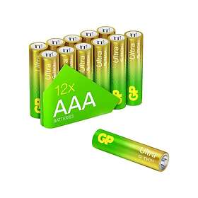 GP Batteries Ultra AAA 12-pack