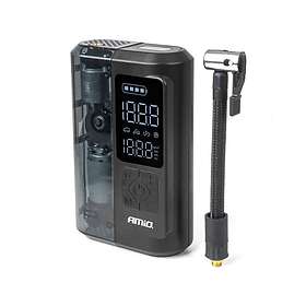AMiO 04378 Trådløs Bil Luftkompressor 40 W Med LED, Powerbank Og USB-C