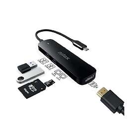 Nilox Dock USB-C HDMI 2xUSB3.0 MicroSD SD NXDSUSBC05