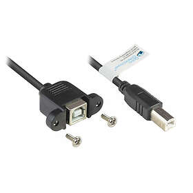Alcasa electronik Alcasa 2511-03EB USB-B till USB-B USB 2.0 0.3 m