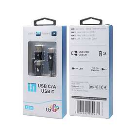 TB AKTBXKUCTOA120B USB-C till USB-A till USB-C 1.2 m
