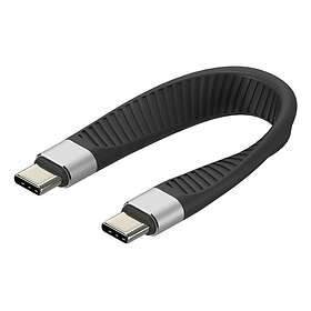 Techly ICOC-USBC-FL-U4 USB-C till USB-C USB4 Gen 2x2 0.124 m