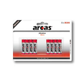 Arcas Alkaline AAA 8-pack