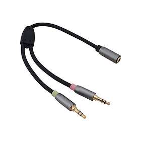 Helos 288716 Headsetadapter 4-polig minikontakt till stereominianslutning