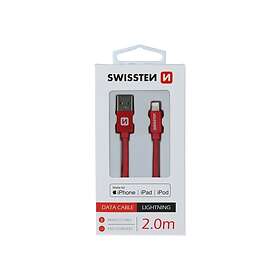 Swissten 71524306 USB-A till Lightning USB 2.0 2m