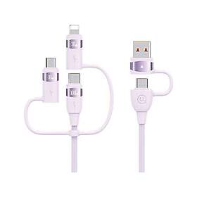 Usams 6958444906485 USB-A till USB-C, Lightning, Micro-USB 1.2 m