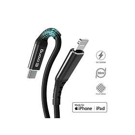 Crong CRG-AL15USCL-BLK USB-C till Lightning Snabbladdning 1.5 m