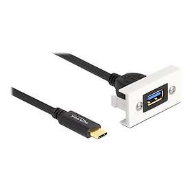 DeLock 81388 USB-A (Naaras) - USB-C (Uros) USB 3.2 Gen 2 1m