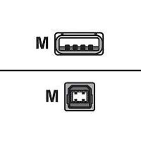 Sharkoon 4044951015245 USB-B till USB-A USB 2.0 0.5 m