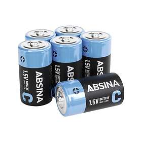 Absina Alkali-Mangan 9V 6-pack