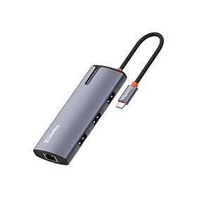 ColorWay CW-HUB03 6-i-1 USB-C Hub med Power Delivery 3.0 och 1000Base-T