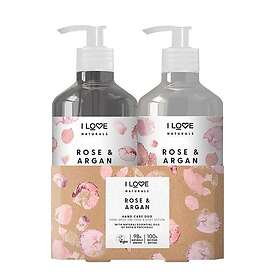 I Love Naturals Hand Care Duo Rose & Argan Gift Set (Hand Wash 250ml, Body Lotio