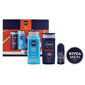 NIVEA MEN Gym Kit Ready Gift Set for Men (Sport Shower Gel 250ml, Shampoo 250ml,
