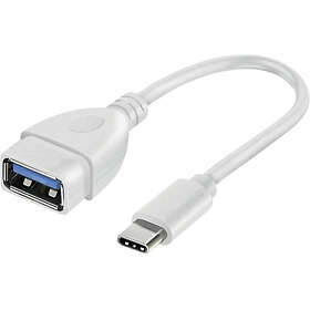 Vivanco VVITUSBTY3FM01W USB-C - USB-A-sovitin 0,1 m USB 3.2 Gen 1