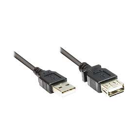 Alcasa electronik Alcasa 2511-OF06S USB-A til USB-A USB 2.0 0.6 m Adapter