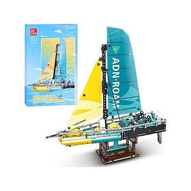 Jokomisiada Tekninen Lohko Kilpapurjevene 675-Elementtinen Värillinen Lohko Lelu