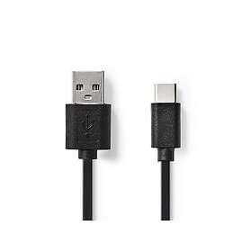 Nedis CCGB60600BK01 USB-A till USB-C USB 2.0 0.1 m
