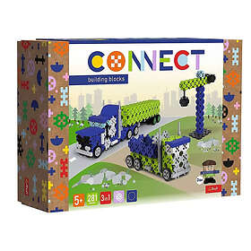 Trefl CONNECT Building Blocks Constructor Set 3In1 Truck/Construction Site