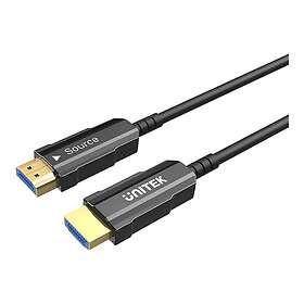 Unitek HDMI Hane till HDMI Hane Fiberoptisk Kabel 30m C11072BK-30M