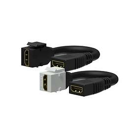 Procab 1KPBU345 Keystone Adapter HDMI A Female to HDMI A Female Pigtail