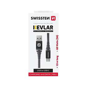 Swissten SOU-71541010 USB-A to USB-C 1.5 m