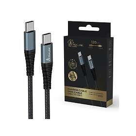 Extralink CABESL07 USB-C till USB-C USB 2.0 40 Gbit/S 1.2 m