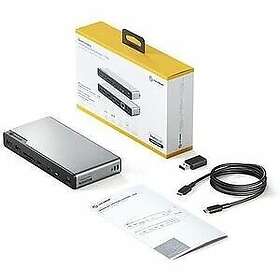 Alogic Dv4 USB-C / USB-A 3 X HDMI DP 1Gbe Dockingstation DUCDV4