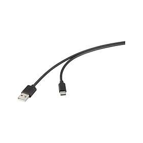 Renkforce RF-6830314 USB-A till USB-C USB 2.0 0.5 m