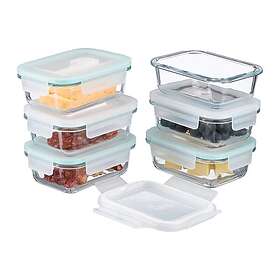 Northix 2-delars Glas Matförvaringsbehållare Set RXS-10050118_1517