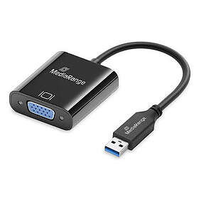 MediaRange MRCS230 USB-A til VGA (HD15) Videoadapter 20cm
