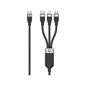 Unitek C14101AGY01-1.5M USB-C till USB-C, Lightning, USB-A 1.5 m