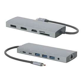 Mobilis Docking Station USB-C 3.1 HDMI 2x DP 1GbE 020028