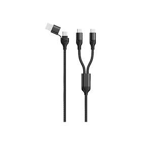 2GO 797367 USB-A - USB-C 2 X USB-C 1.2m